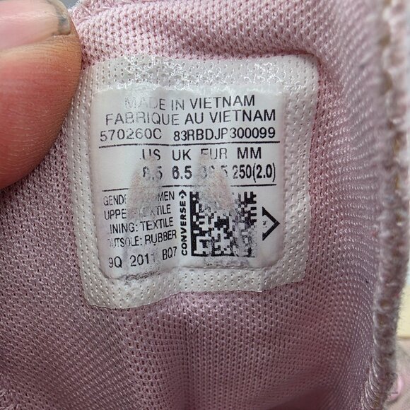 Converse All Star Move Womens Size 8.5 Pink Platform Shoes Athletic Casual - Picture 6 of 13